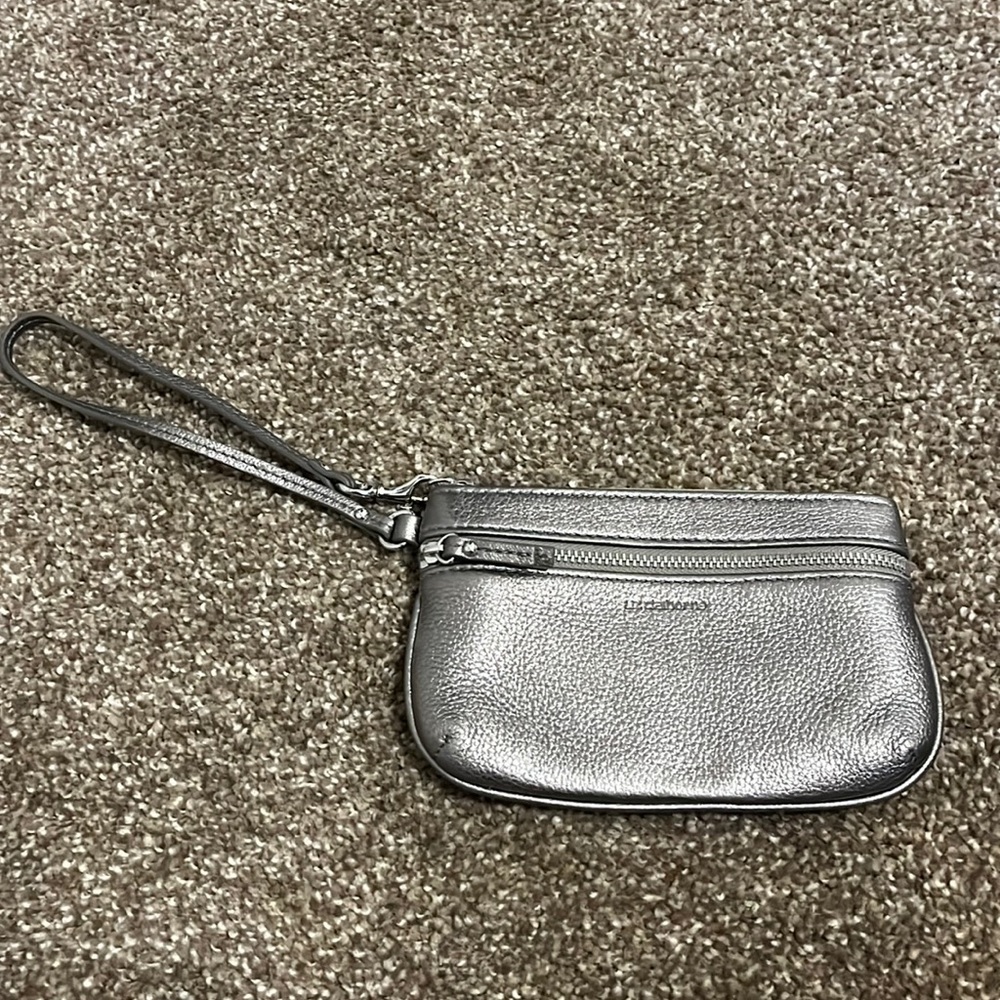 Liz Claiborne Pewter Wristlet